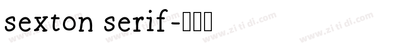 sexton serif字体转换